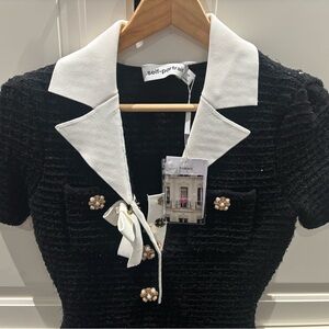 Self-Portrait Black and White Dress